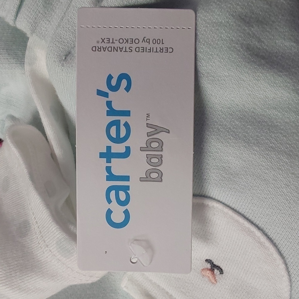 2 PC set blue & white bunny | Carter's Baby | 9 Months - Picture 9 of 10